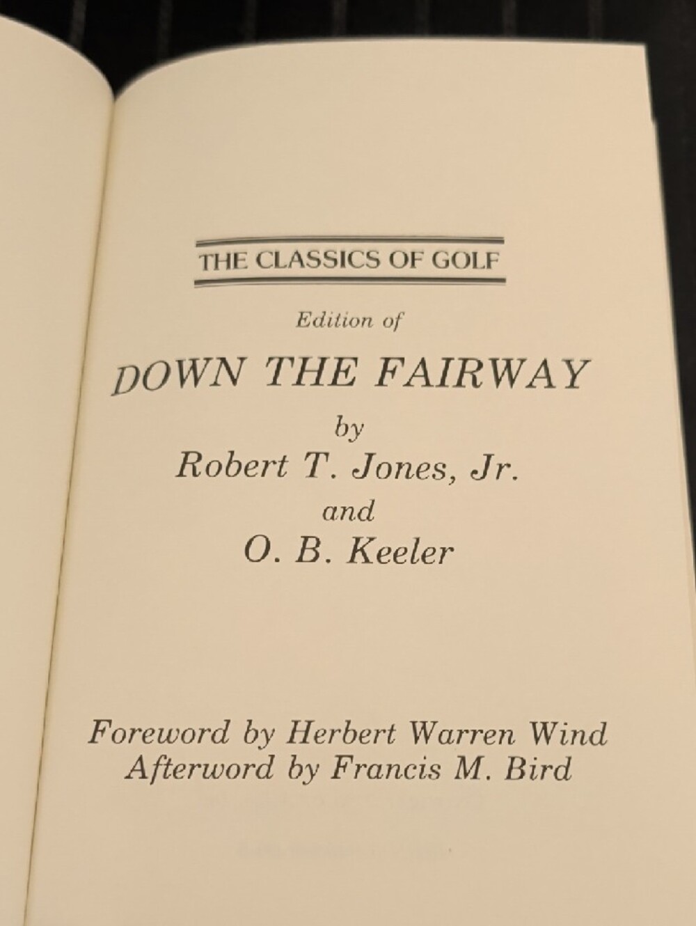 Down the Fairway Hardcover Book in Green and Cream - Picture 4 of 10